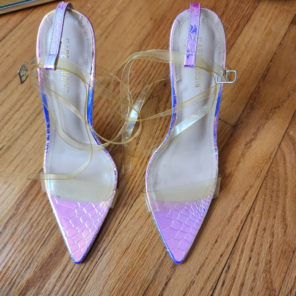 Mermaid Ankle Wrap Heels